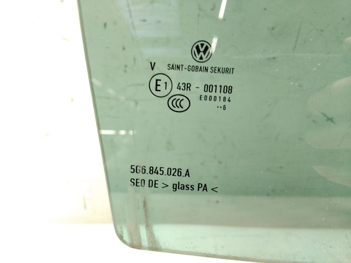VW Golf 7 T&uuml;rscheibe hinten rechts original abgedunkelt gr&uuml;n Bj.2016