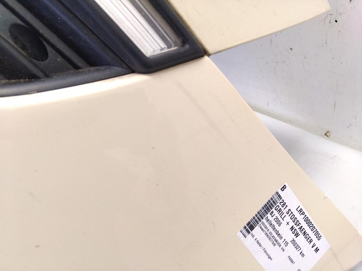 VW Passat 3C B6 original Sto&szlig;stange Sto&szlig;f&auml;nger vorn hellelfenbein 115 Bj.2006
