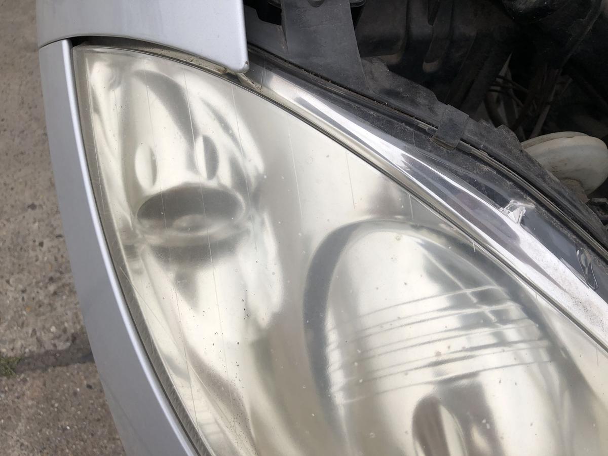 Mercedes A-Klasse W169 Scheinwerfer rechts Hauptscheinwerfer Halogen Tr&uuml;bung