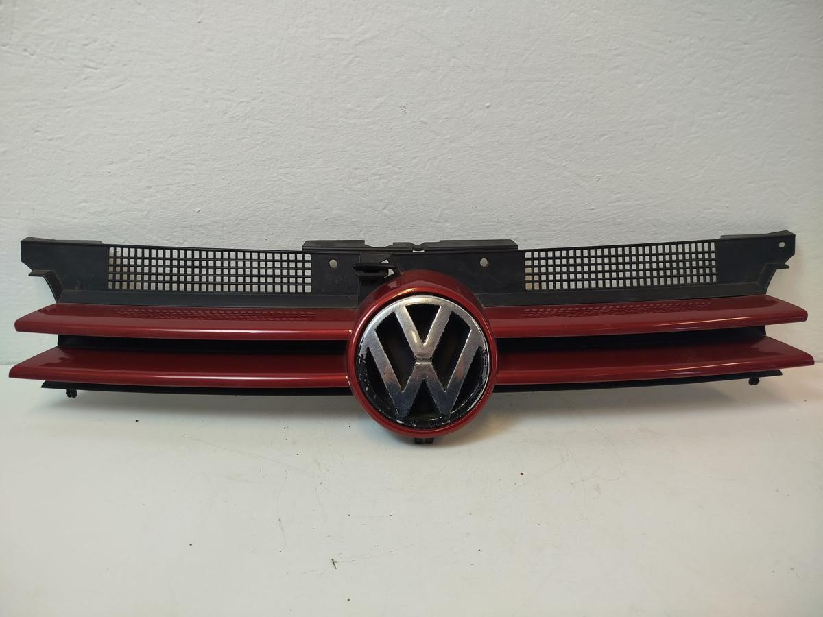VW Golf 4 1J IV K&uuml;hlergrill Frontgrill Grill mit Logo LC3K Canyonrot