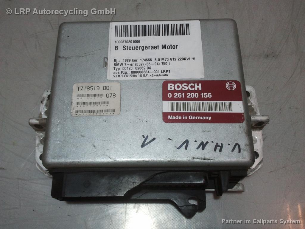 BMW E32 750i original Steuergerät Motor 0261200156 BOSCH BJ1989