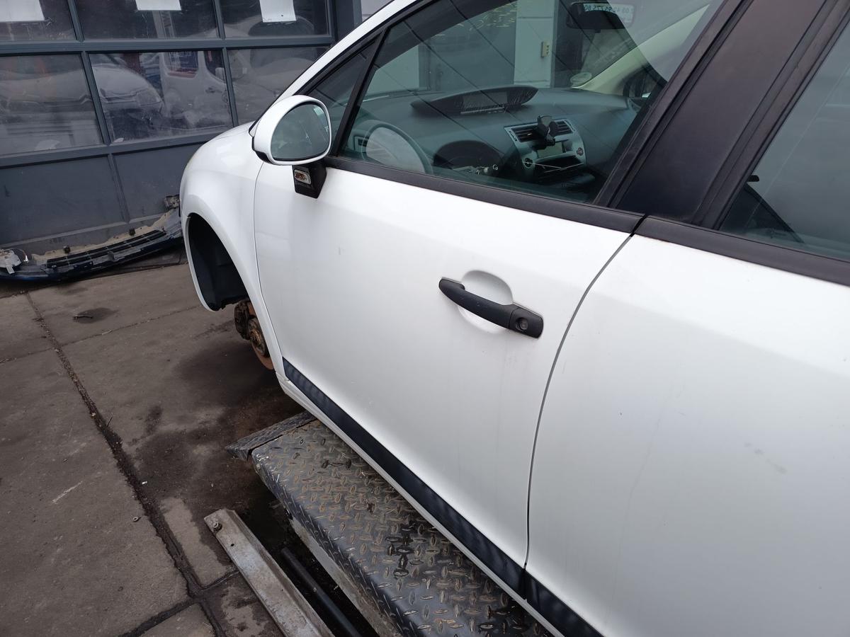 Citroen C4 original Tür vorn links 5trg Fahrer EWP Schneeweiß Bj 2008