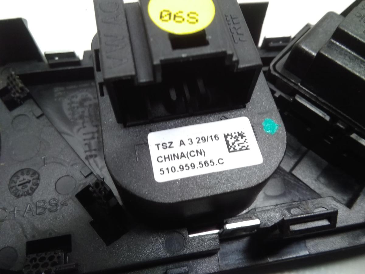 VW Golf Sportsvan original Schalter Au&szlig;enspiegelverstellung mit Blende Bj.2017