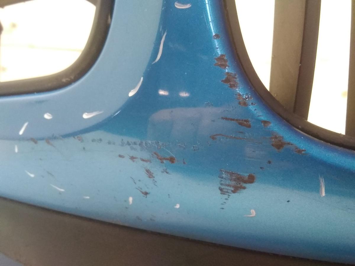 Skoda Roomster 5J original Sto&szlig;stange Stossf&auml;nger vorn besch&auml;digt BJ2009 LF5S Indigoblaumetallic