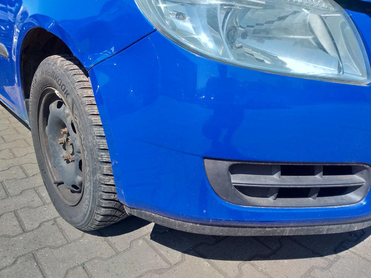 Skoda Roomster original Stoßstange Stossfänger vorn LF5K Dynamicblau Bj.2007