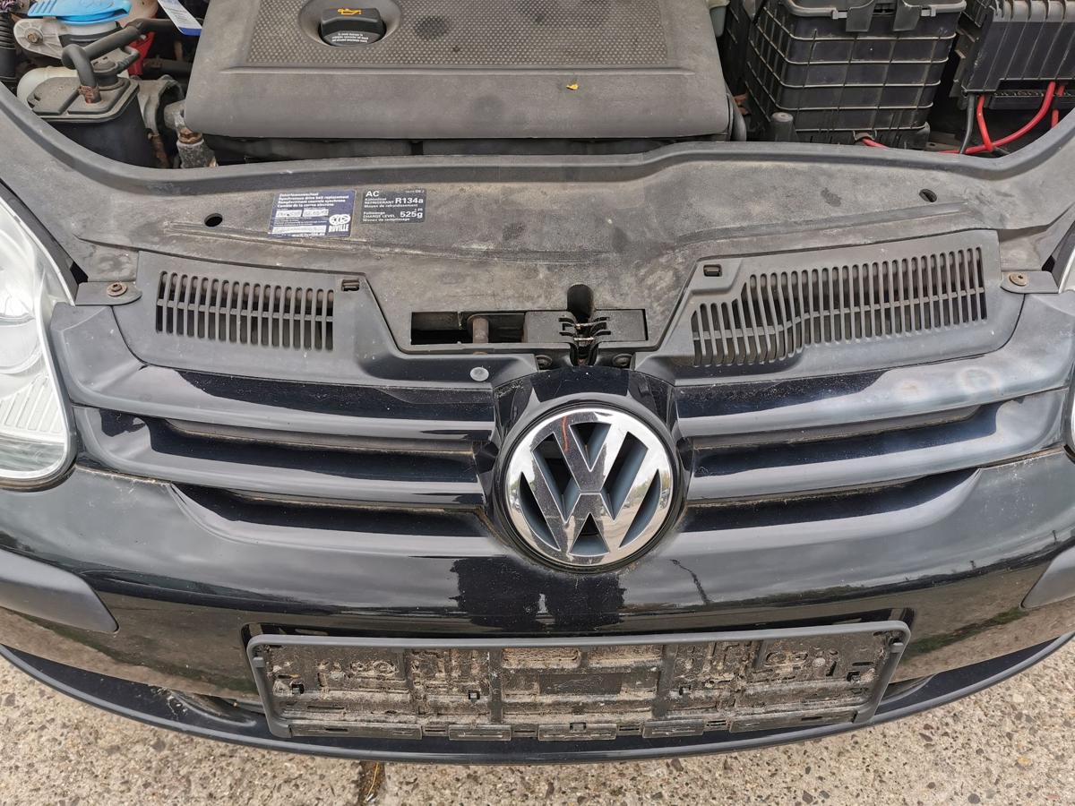 VW Golf V 5 1K Grill Kühlergrill Frontgrill mit Logo L041 Brillantschwarz