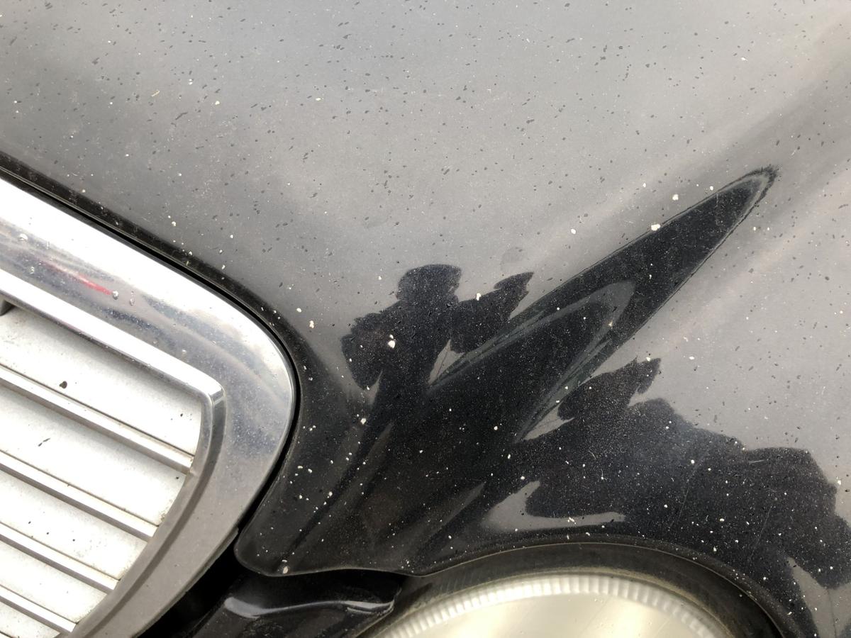 Mercedes W211 S211 E Klasse Motorhaube Bonnet besch&auml;digt ohne Grill schwarz