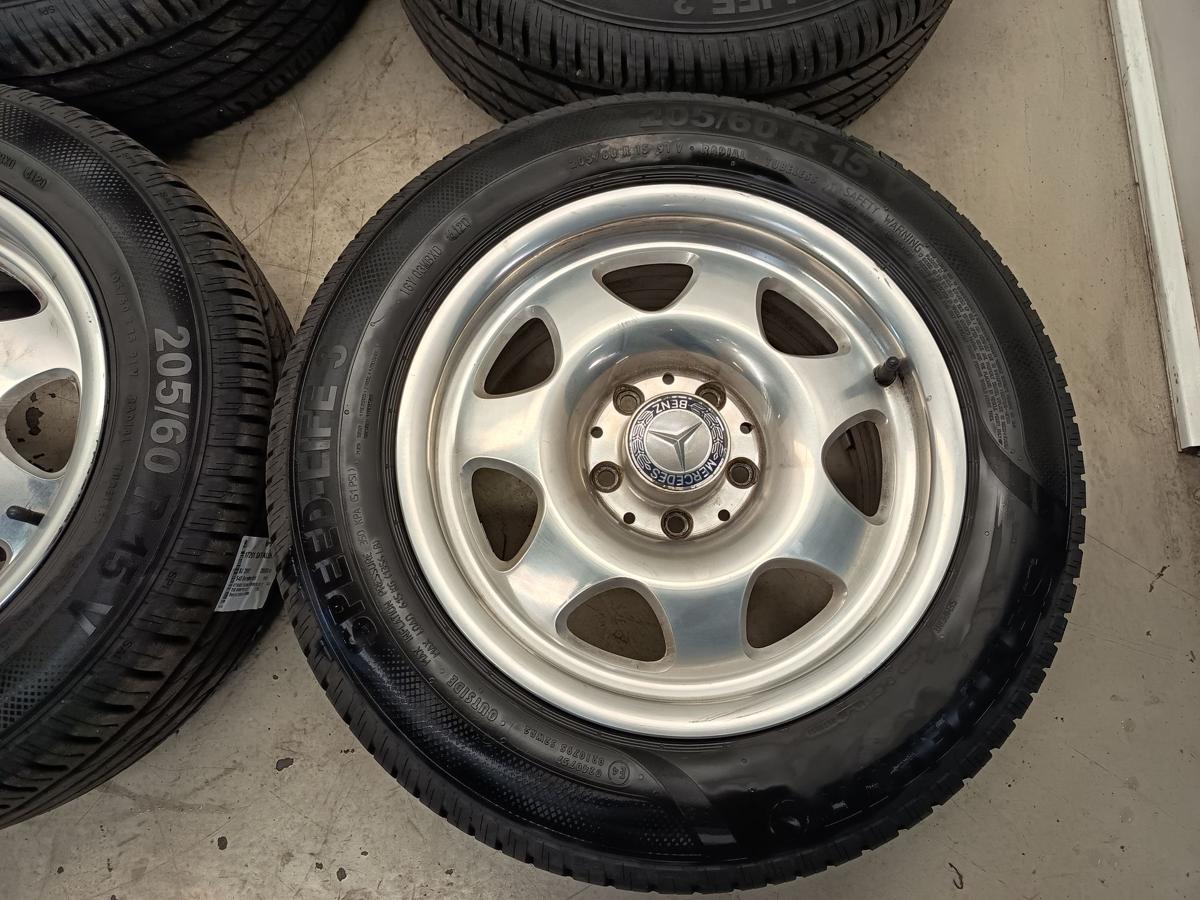 Mercedes SLK R170 Bj 2000 orig Satz Alufelgen 7Jx15 ET37 Semperit 205/60R15 91
