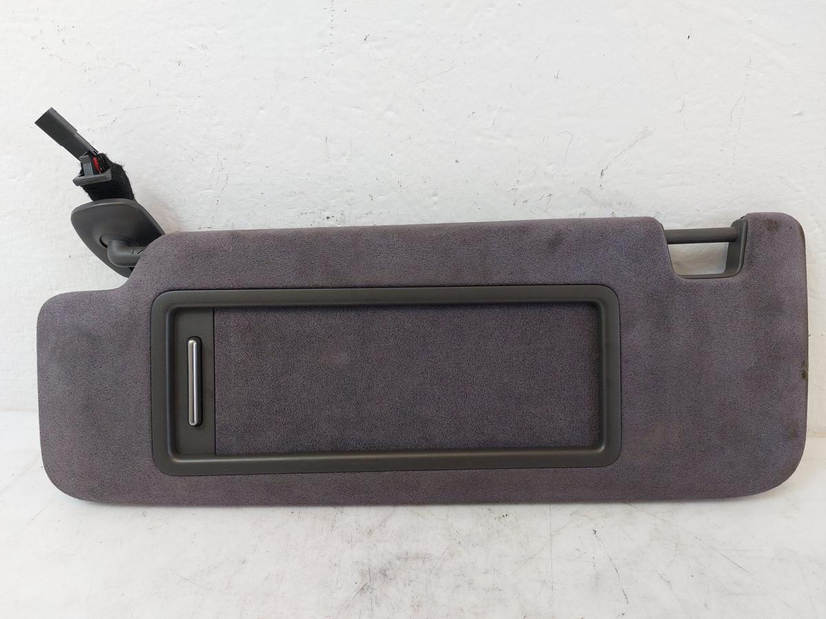 NIO ET7 Elektro Sonnenblende links Spiegel beleuchtet Alcantara Microfaser grau