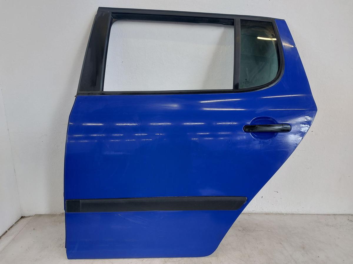 Skoda Fabia 2 Typ 5J T&uuml;r hinten links Fondt&uuml;r nur f&uuml;r 5 t&uuml;rer LF5K Dynamic Blue