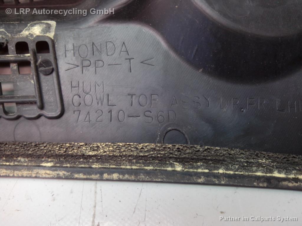 Honda Civic EU7 Windlauf Wasserkastenabdeckung links 74210S6D schwarz BJ2003