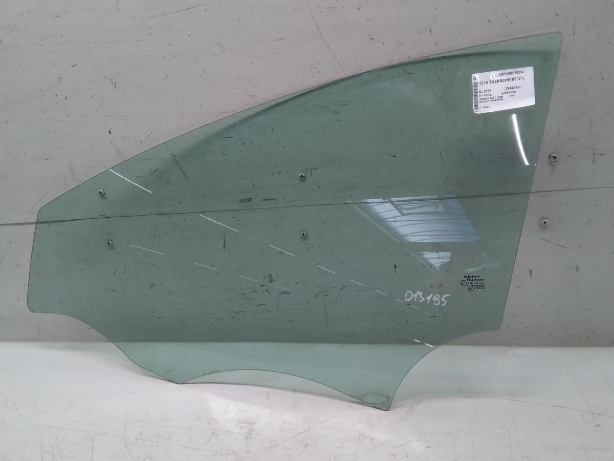 Seat Leon 2 1P original T&uuml;rscheibe vorn links gr&uuml;ncolor 5-t&uuml;rig BJ2012