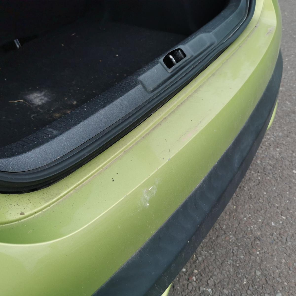 Stossfänger Stossstange Bumper hinten KAR Gelb Lacerta Peugeot 207 W 3 Türer