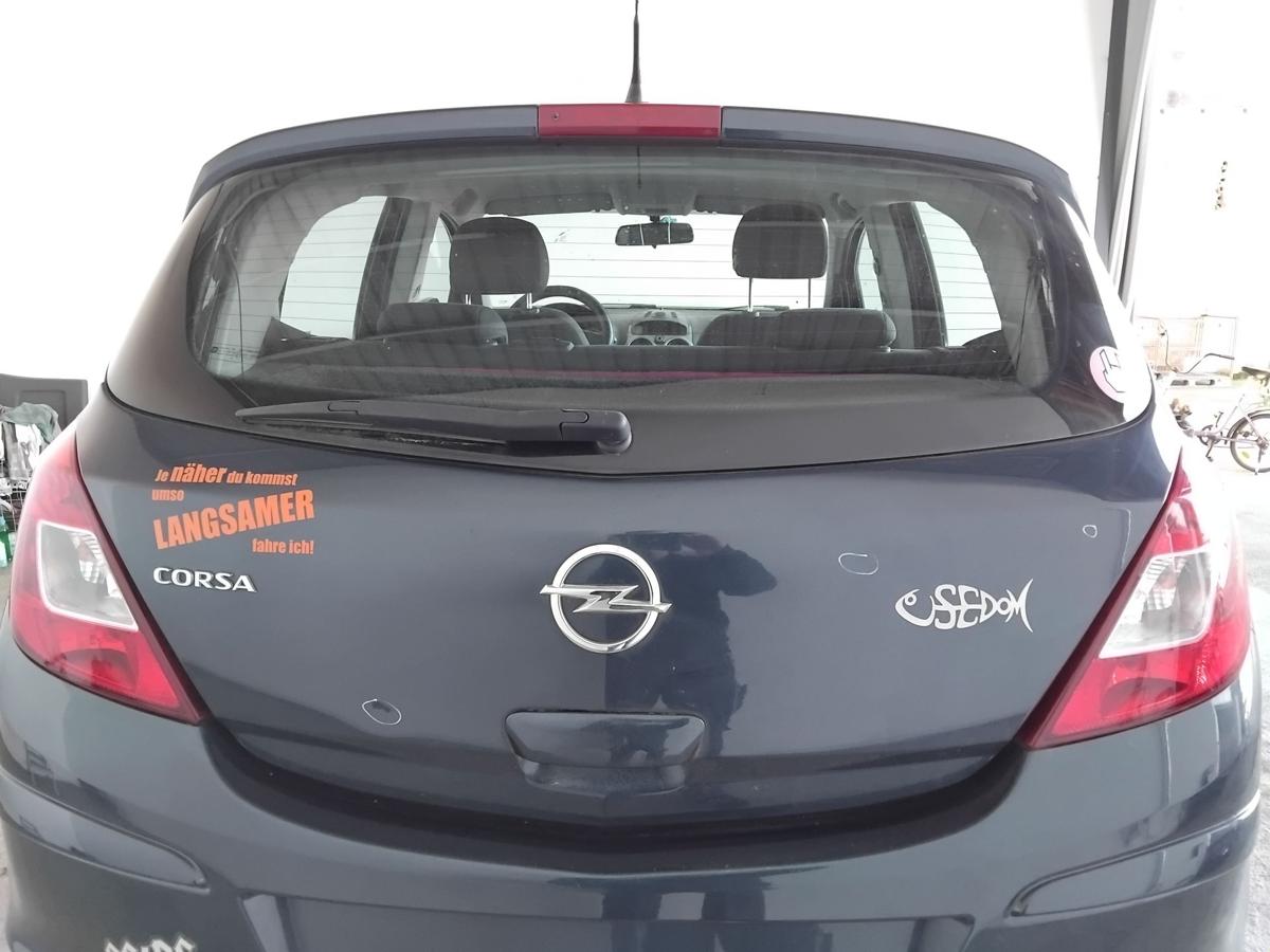Opel Corsa D Heckklappe Ozeanblau Z22A 5-t&uuml;rig inkl.Heckscheibe BJ2014