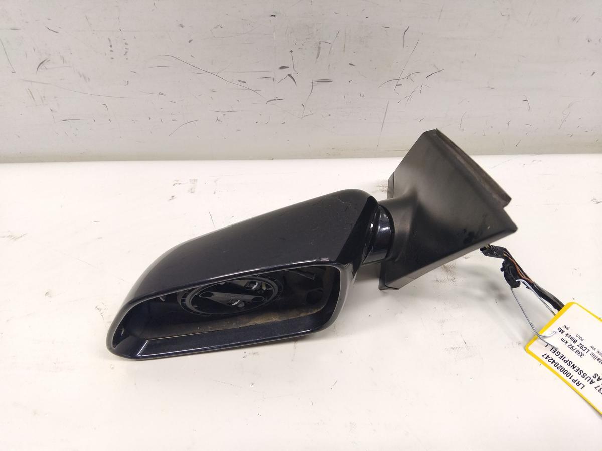 VW Polo 9N3 original Au&szlig;enspiegel links OHNE Glas schwarzmetallic Bj.2009