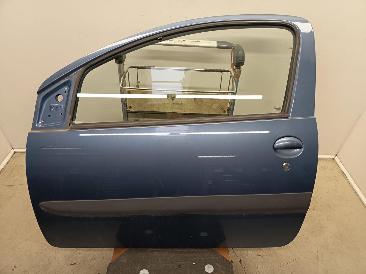 Toyota Aygo original T&uuml;r links 8R3 Grayish Blue perl Baujahr 2009