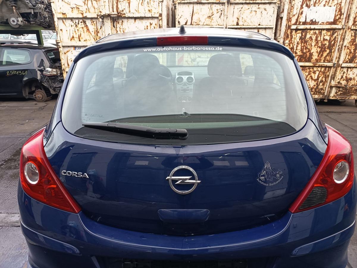Opel Corsa D orig Heckklappe mit Scheibe 3türer Kofferraum Z20Z Blau Bj 2012
