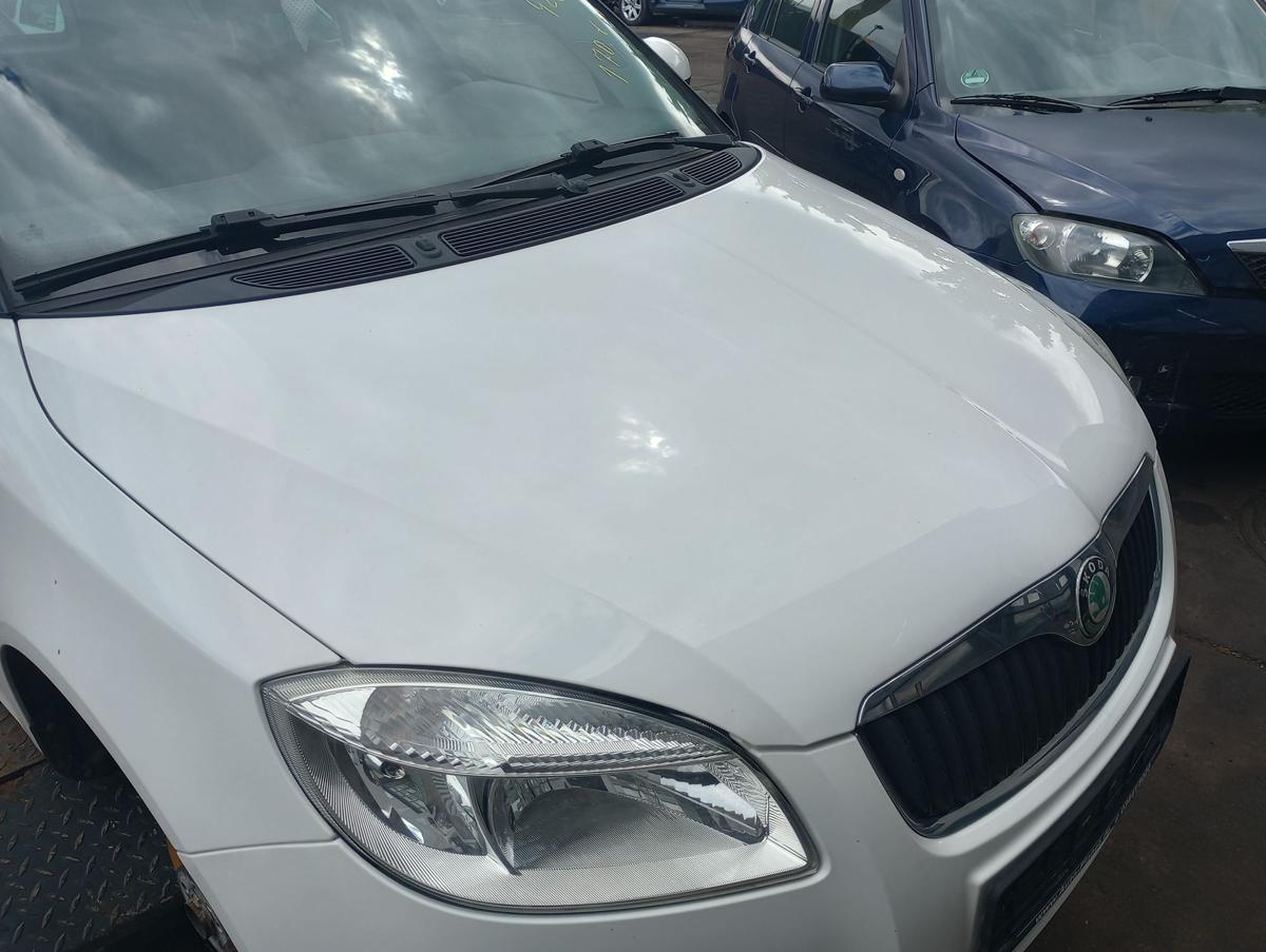 Skoda Roomster 5J orig Motorhaube Klappe Front LF9E Weiß Bj 2009