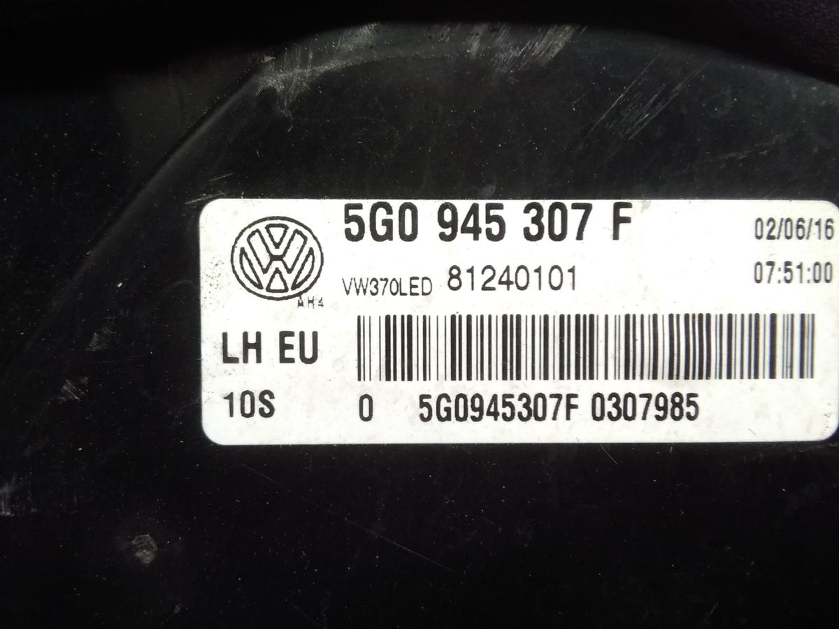 VW Golf 7 GTI original R&uuml;ckleuchte Heckleuchte innen links LED Bj.2016