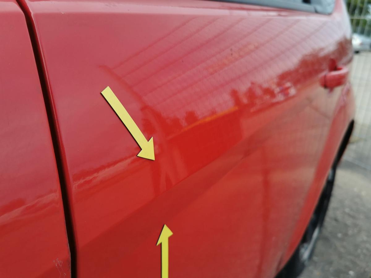 Ford Focus DA3 Tür Autotür Rohbau Fondtür hinten links 5trg Colorado Rot DELLE