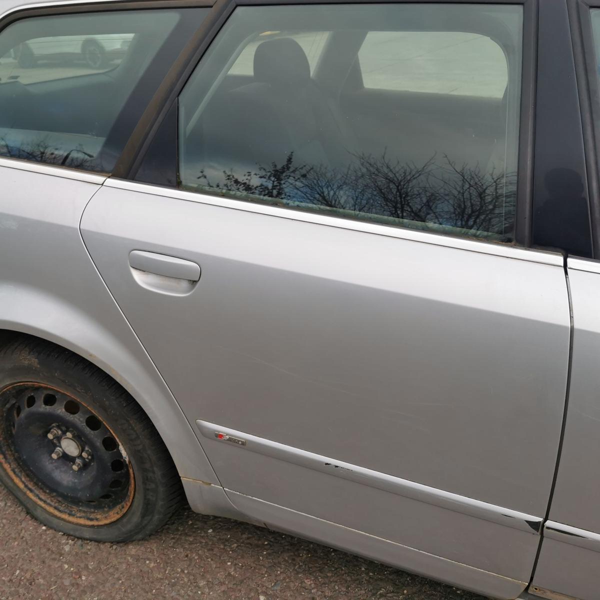 Audi A4 Avant 8E B6 Tür hinten rechts Rohbau LY7W Lichtsilber Met