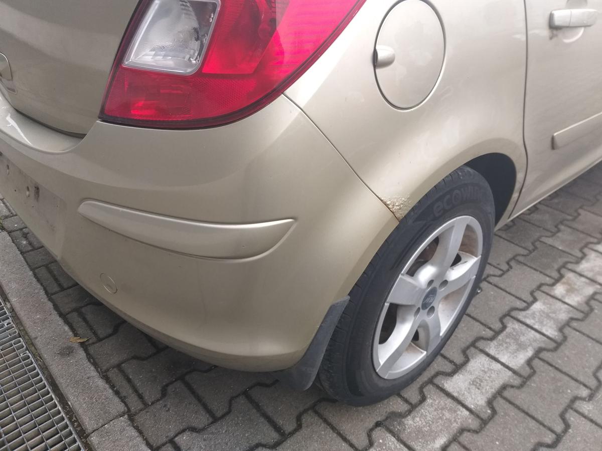 Opel Corsa D original Stoßstange Stossfänger hinten Champagnersilber Z40M 5-Türer Bj.2007