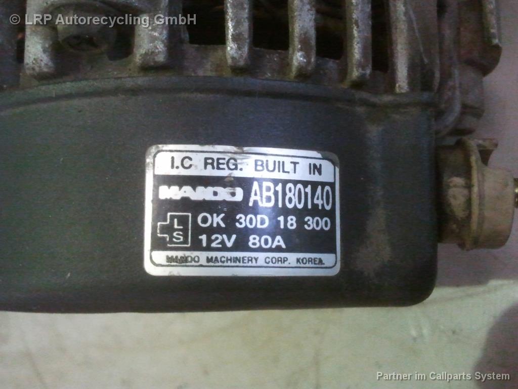Kia Rio DC Bj.2003 original Lichtmaschine 80A 1.5 71kw OK30D18300