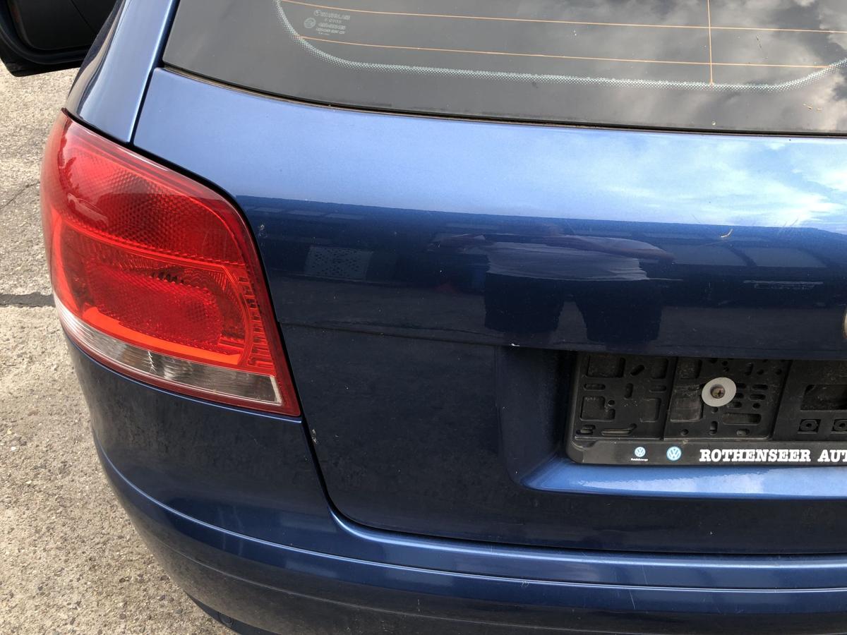 Audi A3 8P ab05 Heckklappe mit Heckscheibe nur f&uuml;r 3 t&uuml;rer LZ5C Mauritius Blau