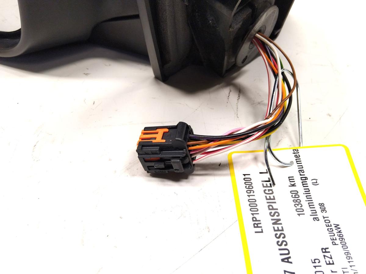 Peugeot 308 II original Au&szlig;enspiegel links silber 11-polig 98088638XT Bj.2015