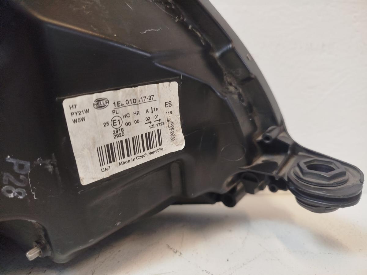 Skoda Fabia 2 II 5J ab10 Scheinwerfer links Halogen Linse ohne Kurvenlicht Skoda Fabia 2 II 5J ab10 Scheinwerfer links Halogen Linse ohne Kurvenlicht