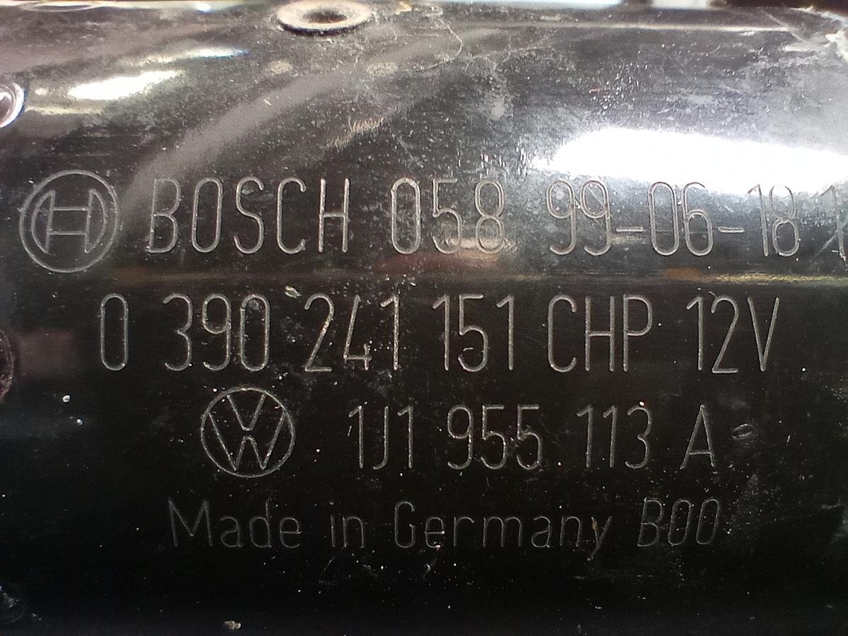 Audi A3 8L orig Wischermotor vorne mit Gestänge 5 Pins 1J1955113A Bj 1999