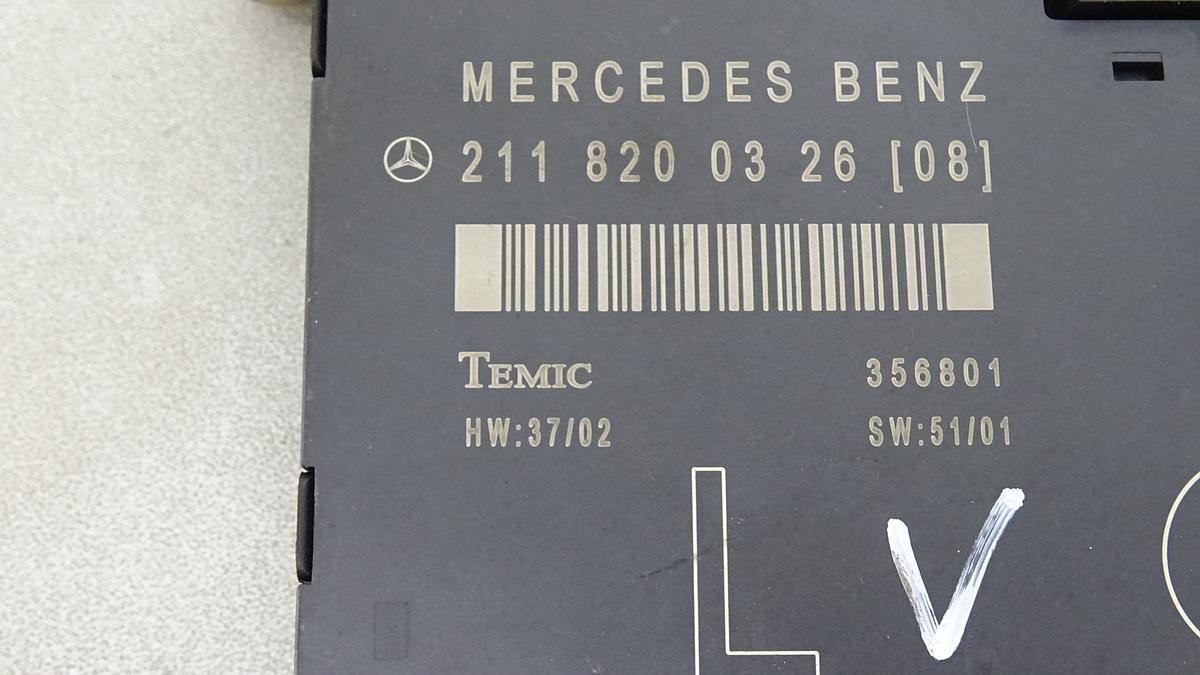 Mercedes E Klasse W211 Türsteuergerät vorn links A2118200326 356801 Bj2004