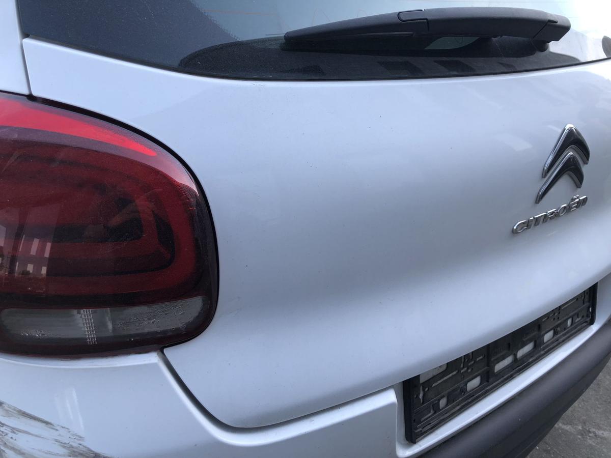 Citroen C3 III SX ab17 Heckklappe mit Scheibe Kofferraumklappe Rohbau EWP weiss