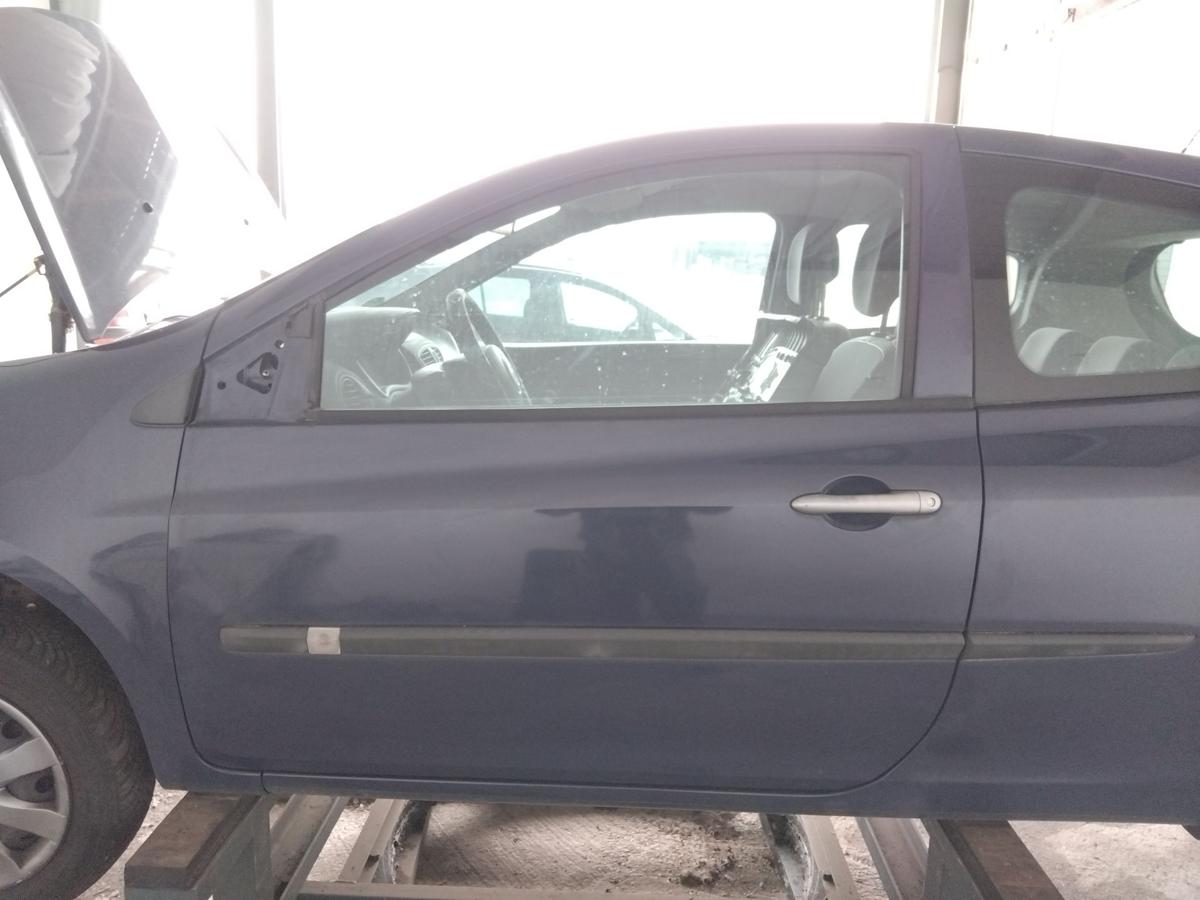 Renault Clio 3 original Tür vorn links Fahrertür OV460 Königsblau 3türig BJ2008