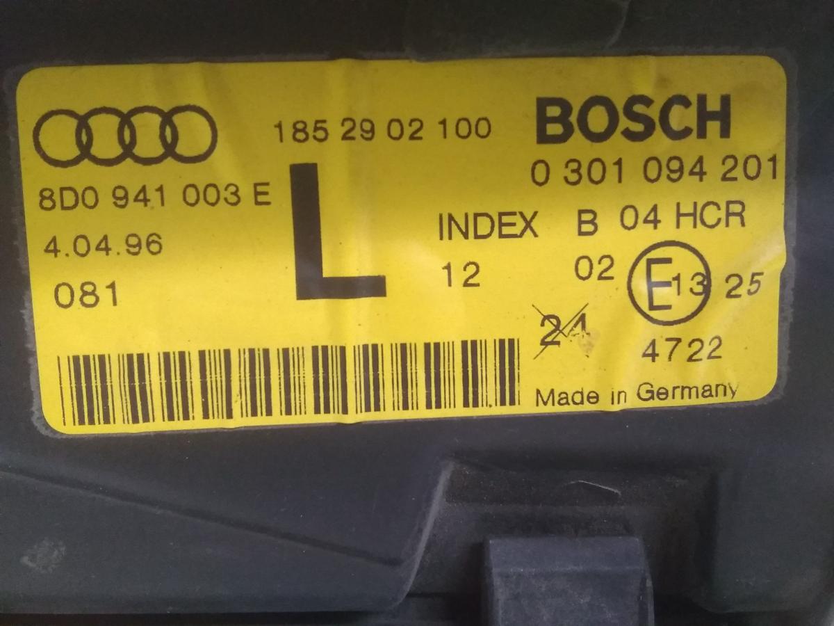 Audi A4 B5 original Scheinwerfer links mit LWR und Nebelscheinwerfer Bj.1997
