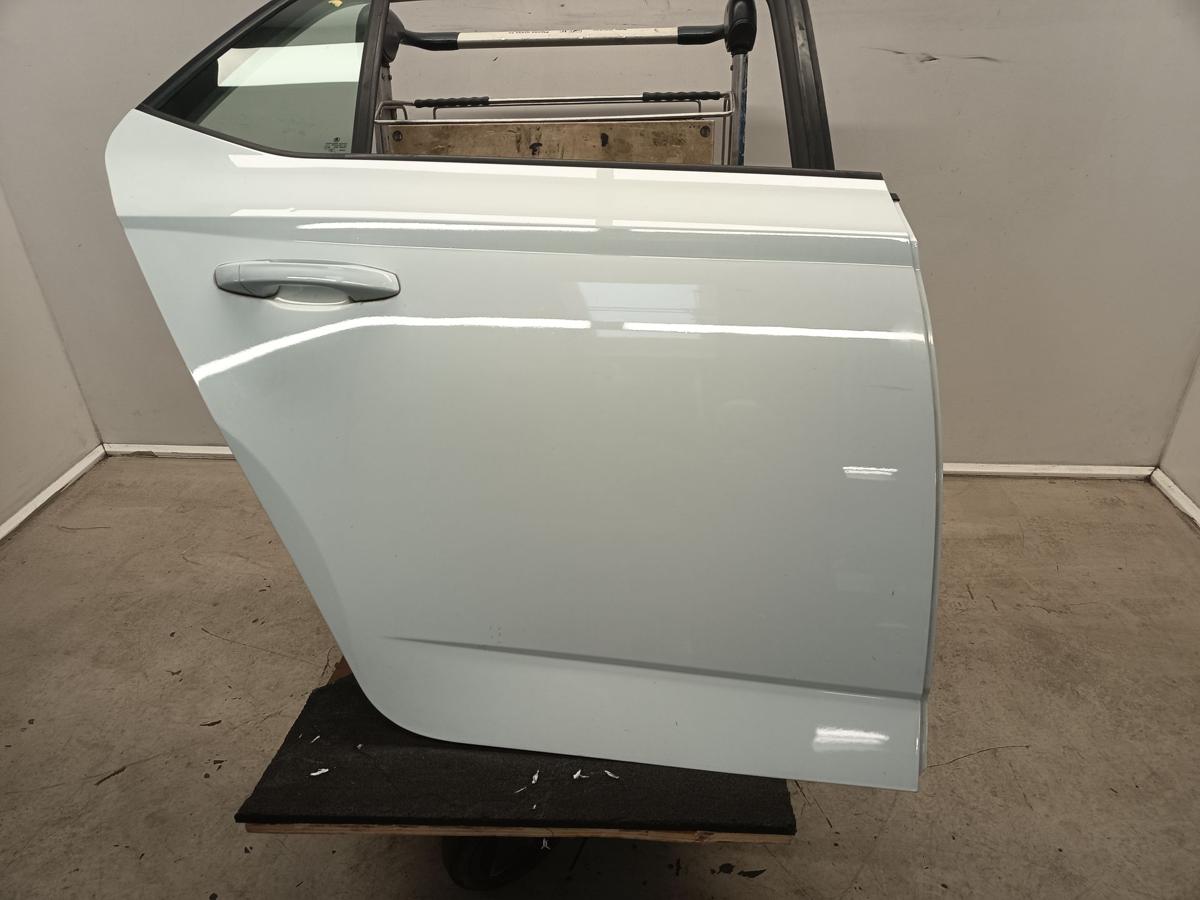 Skoda Fabia 3 III NJ Limo orig T&uuml;r hinten rechts LF9F Laser White 5t&uuml;rig BJ2014