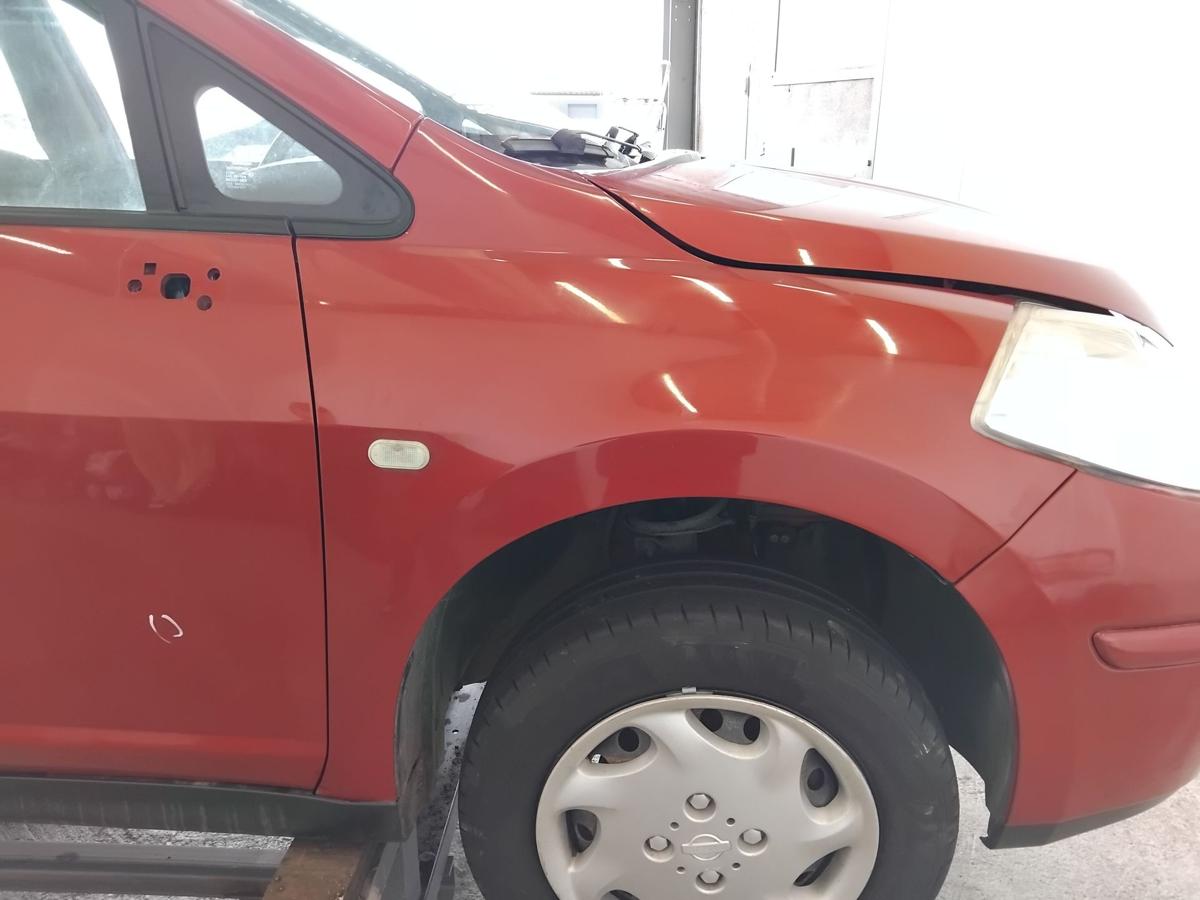 Nissan Tiida C11 original Kotfl&uuml;gel rechts NAC New Red Metallic BJ2009