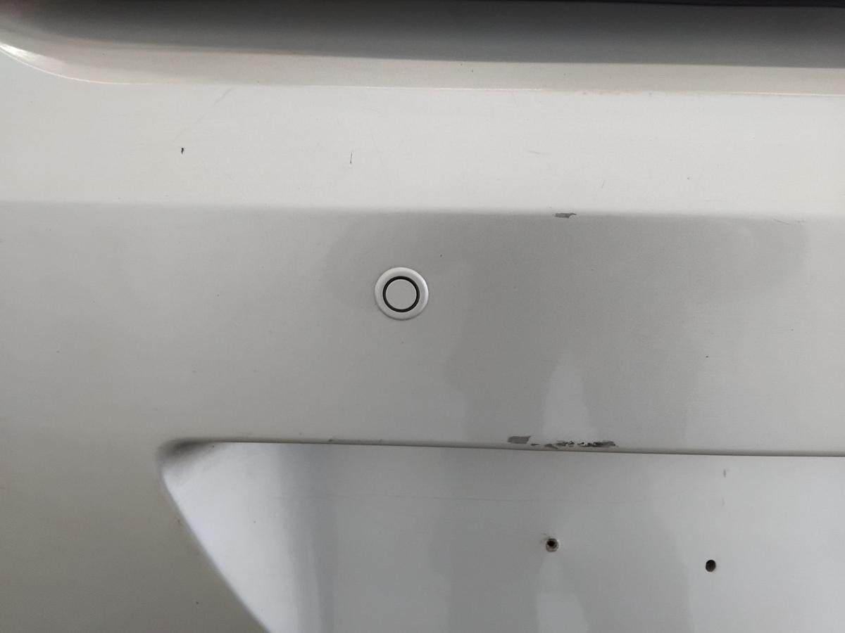 Peugeot 308 I orig.Sto&szlig;stange Sto&szlig;f&auml;nger hinten mit Parkhilfe BJ2009 ETS aschgraumetallic