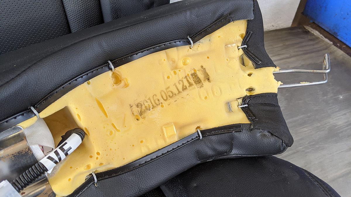 Hyundai i40 CW R&uuml;cksitz Sitzbank hinten Leder Heizung ohne Test