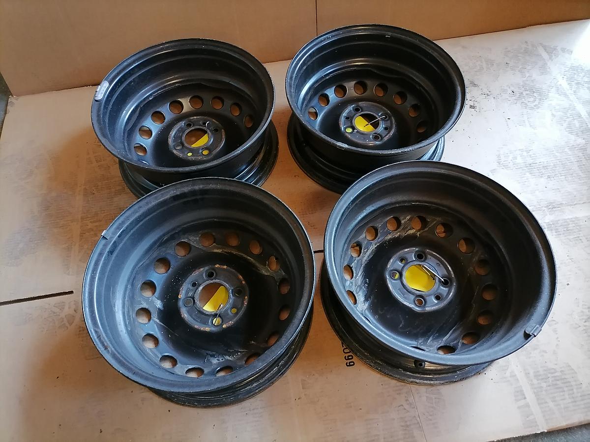 Fiat Marea 96-02 Satz Stahlfelgen 5.5x14 ET43 schwarz 5,5x14