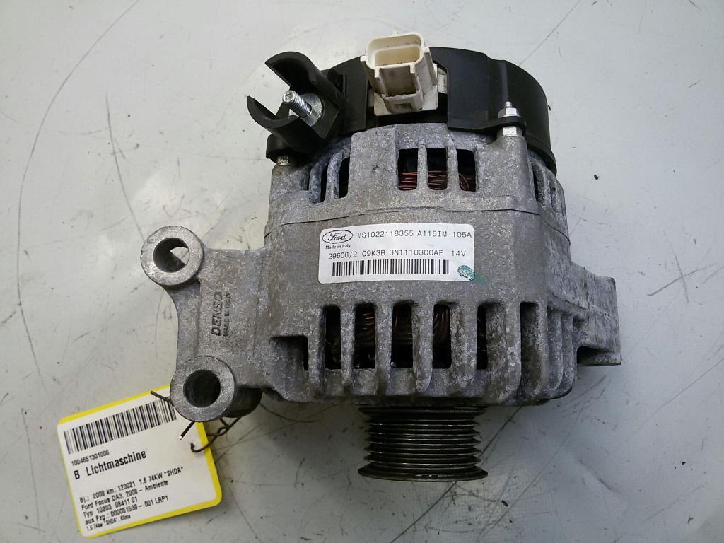 Ford Focus 2 DA3 ab BJ-2008 Lichtmaschine Generator 3N1110300AF 105A