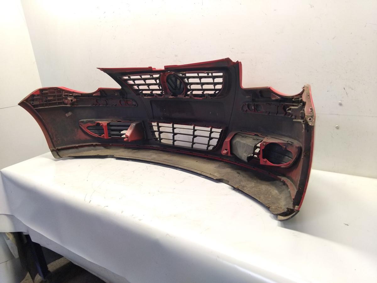 VW Polo 9N3 original Sto&szlig;stange Sto&szlig;f&auml;nger vorn LP3G Flashrot BJ2005