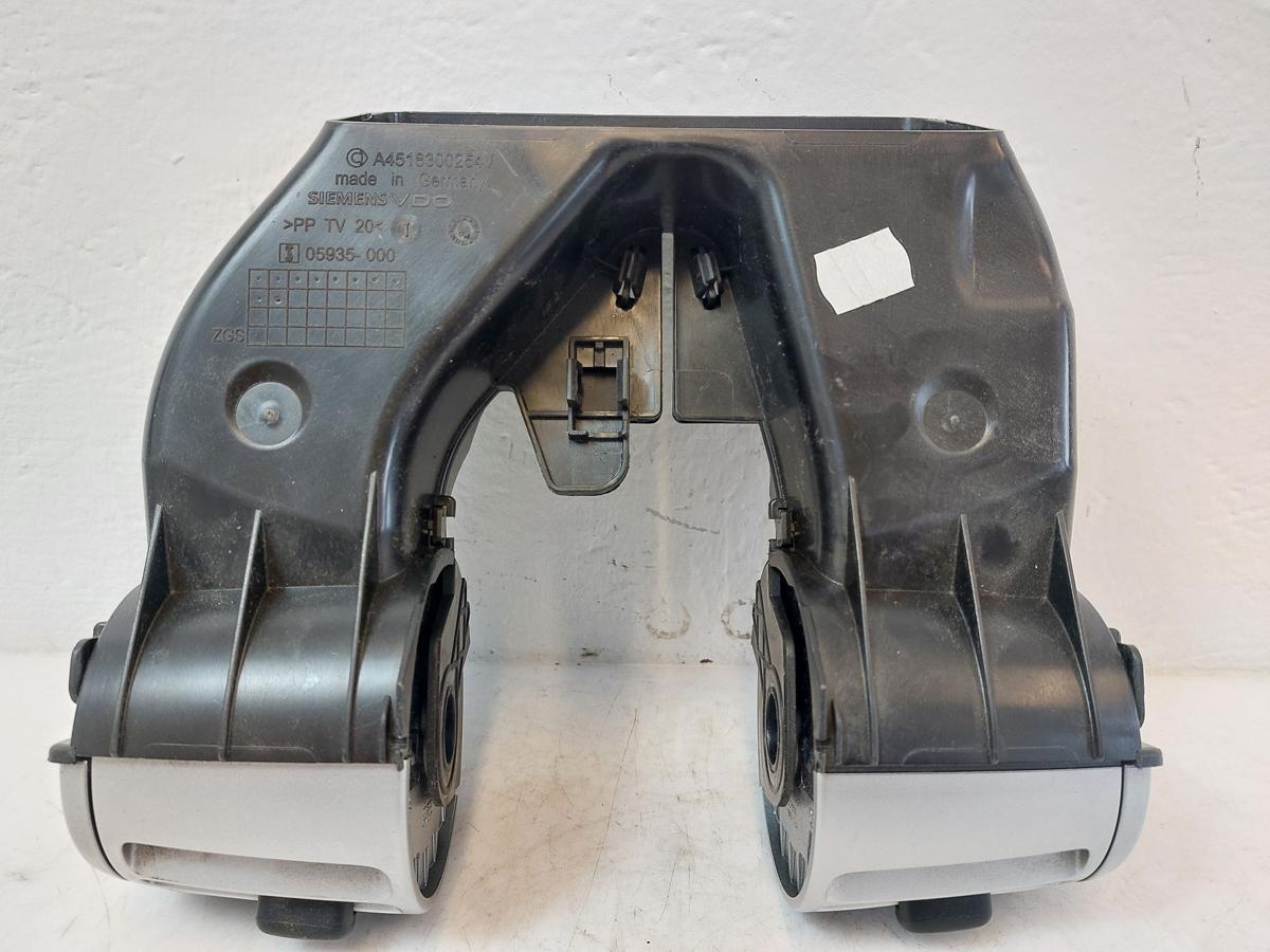 Smart 451 fortwo Luftdüse Luftdusche Lüftung vorn mitte links und rechts silber