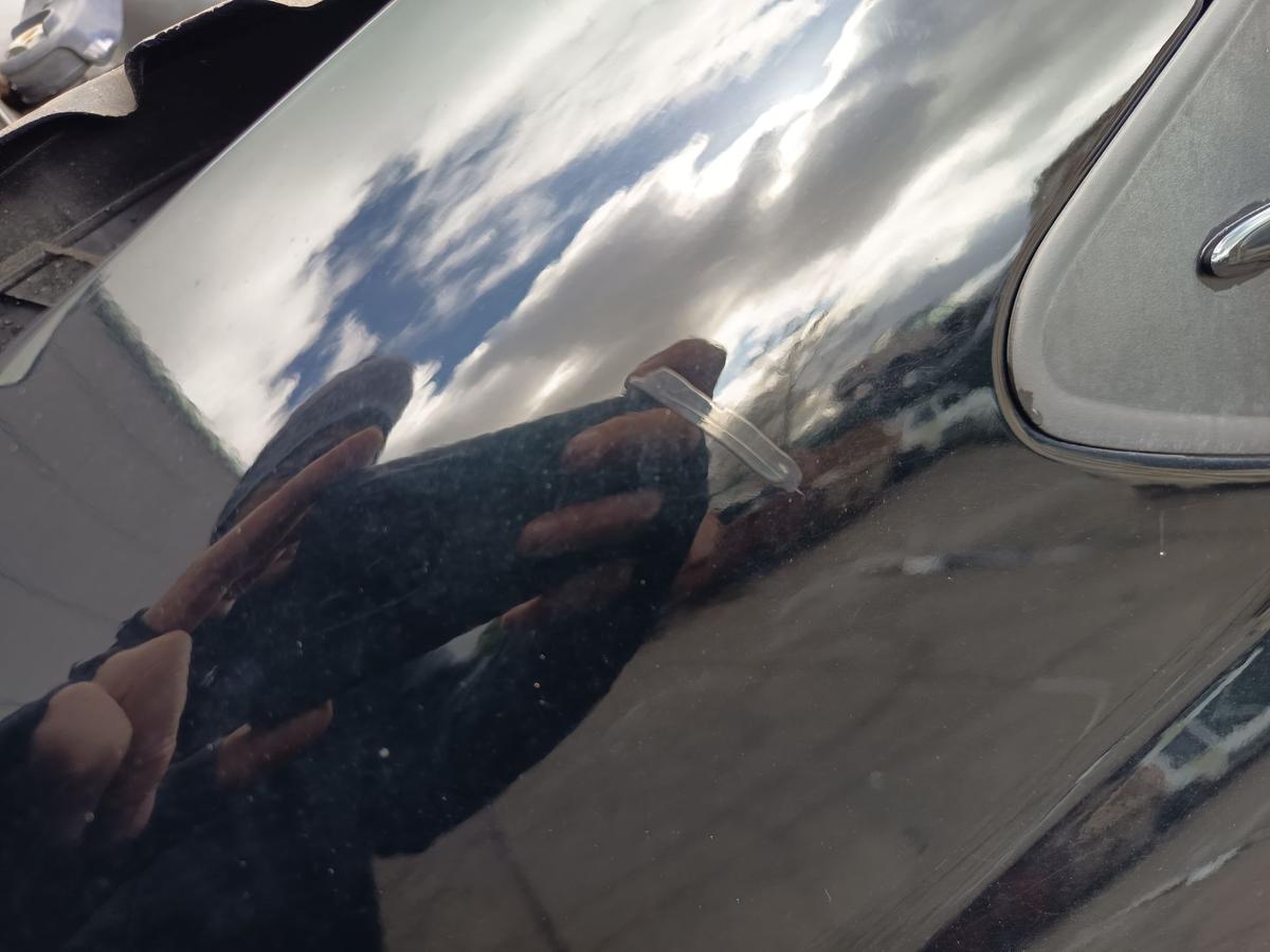 Mercedes W169 original Kotfl&uuml;gel links Seitenteil 696 Nachtschwarz Bj 2005