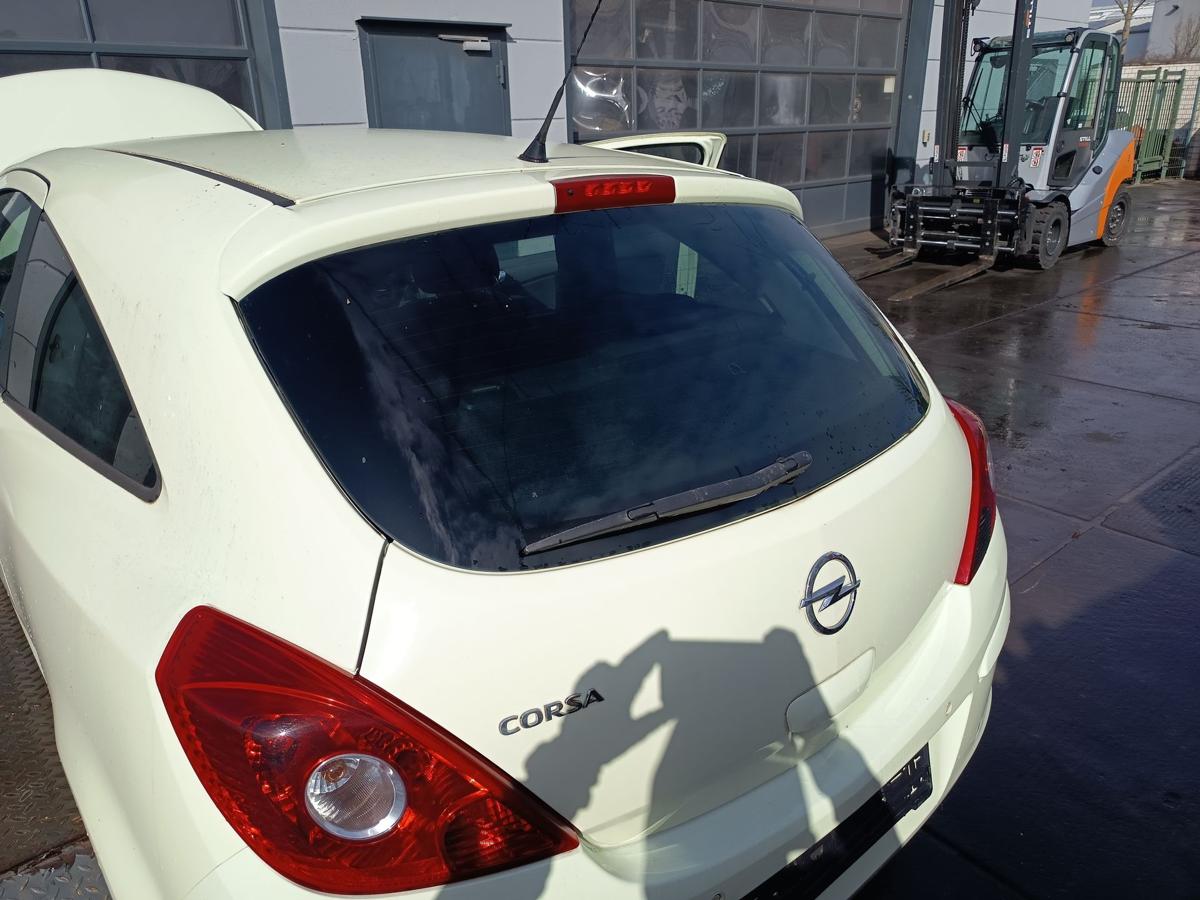 Opel Corsa D 3t&uuml;rer original Heckklappe mit Scheibe Z30R Guacamolewei&szlig; Bj 2012