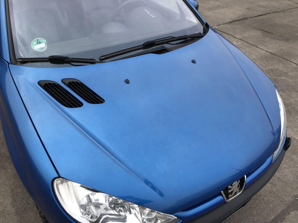 Peugeot 206CC Typ 2D Motorhaube Haube Klappe Deckel vorn KMF Poseidon Blau Met