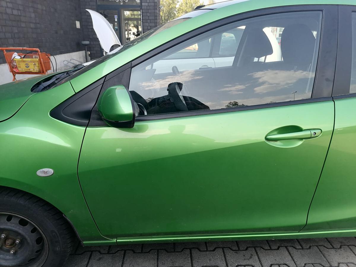 Mazda 2 DE original Tür vorn links Grünmetallic 5-Türer Rohbau Bj.2009