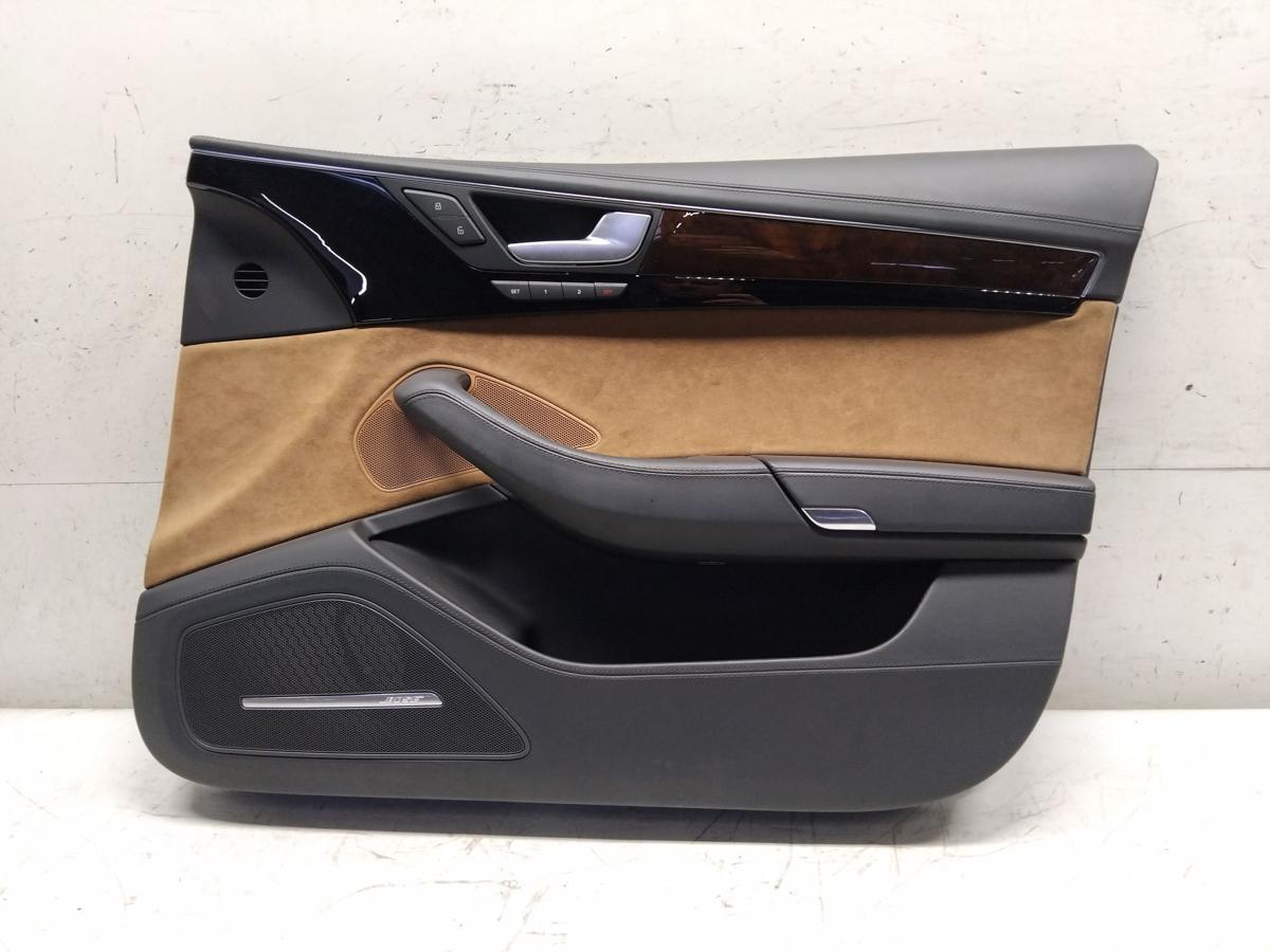 Audi A8 4H orig T&uuml;rverkleidung vorn rechts Leder Alcantara Memory Ambient BJ2015