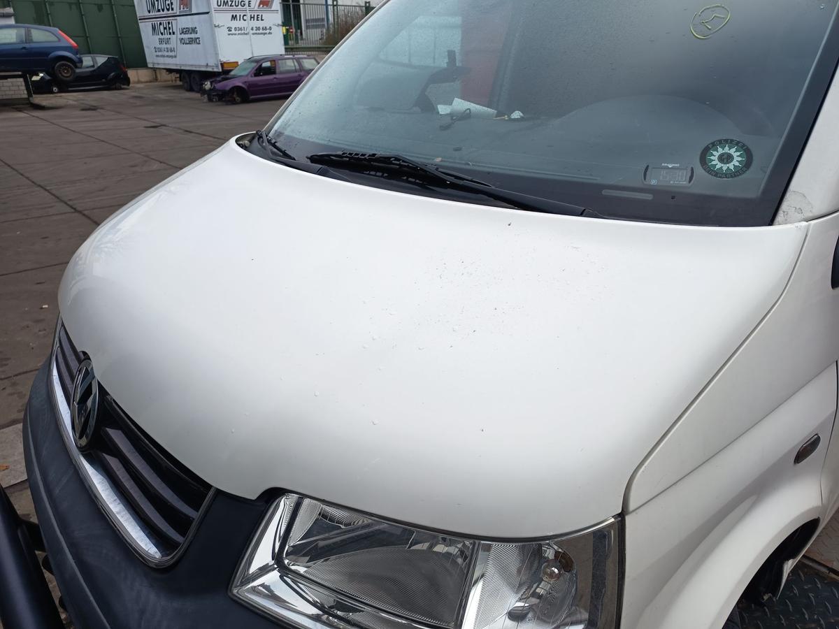 VW T5 7H Transporter Motorhaube Klappe Deckel vorn Front 902 Grauwei&szlig; Bj 2006