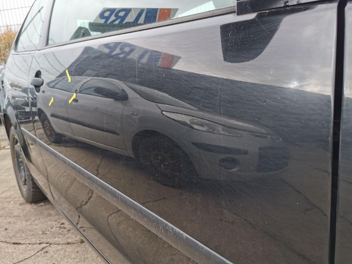 VW Polo 9N1 Beifahrertür Tür Autotür vorn rechts Roh L041 Brillantschwarz 3türig